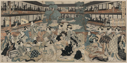 A picture of Shin yoshiwara ōgiya zashiki no zu