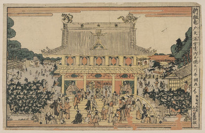A picture of Shinpan kameido tenmangū keidai no zu