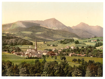 A picture of Siegsdorf with Mariaeck and Hockfellen, Upper Bavaria, Germany