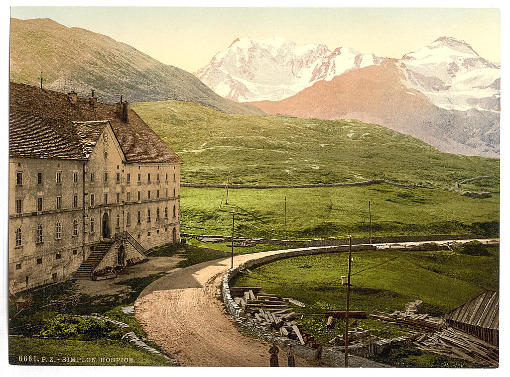 A picture of Simplon Pass, the hospice, Valais, Alps of, Switzerland