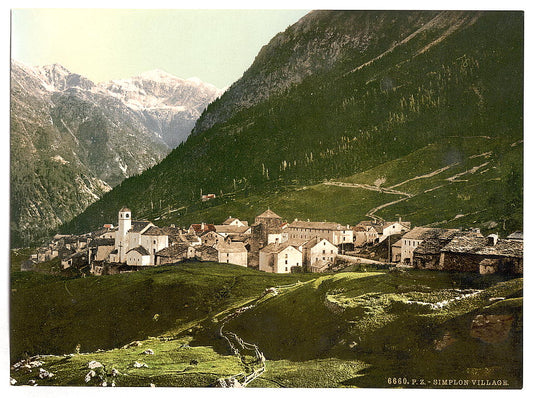 A picture of Simplon Pass, the village, Valais, Alps of, Switzerland