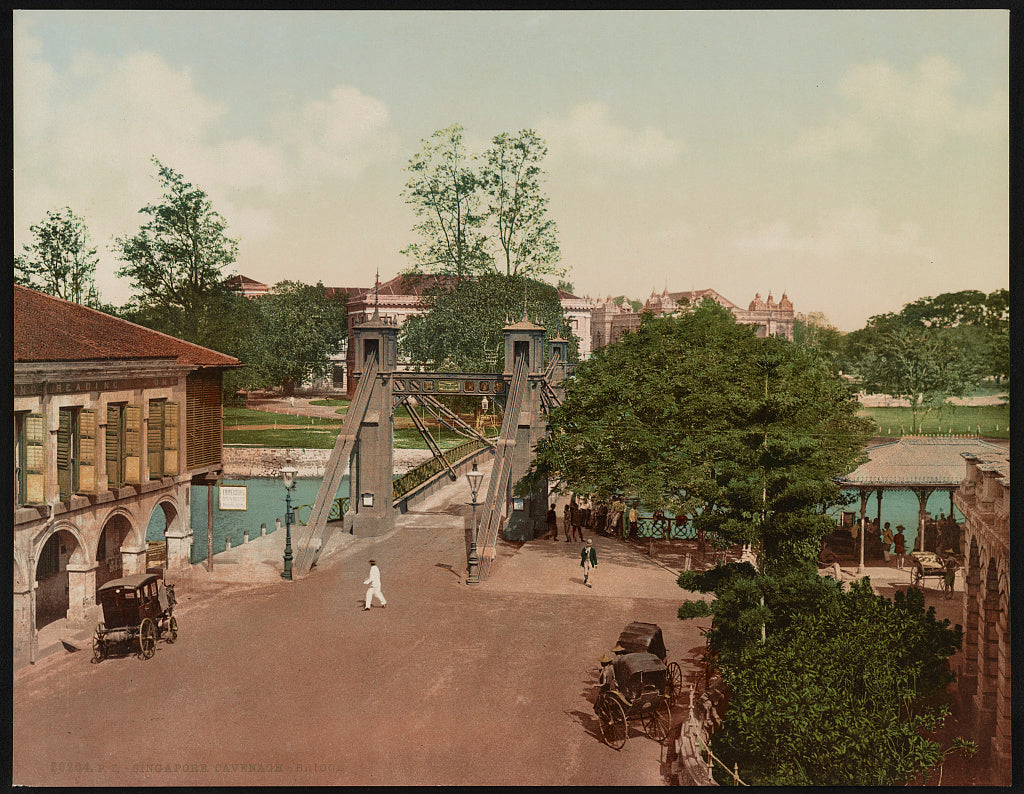 A picture of Singapore. Cavenagh-Bridge