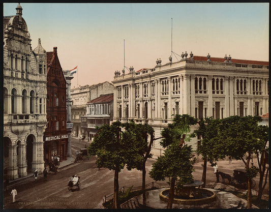 A picture of Singapore. Chartered Bank Buildings. Battery Road