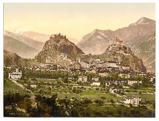 A picture of Sion, general view, Valais, Switzerland