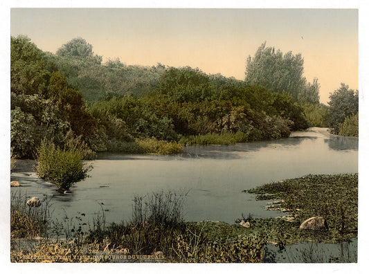 A picture of Site of Dan and source of the Jordan, Tel-el-Kadi, Holy Land, (i.e., Israel)