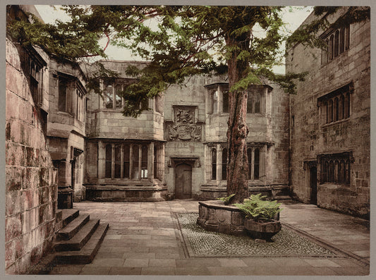 A picture of Skipton Castle. Courtyard