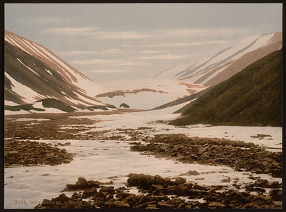 A picture of Snebrae at Advent Bay, Spitzbergen, Norway