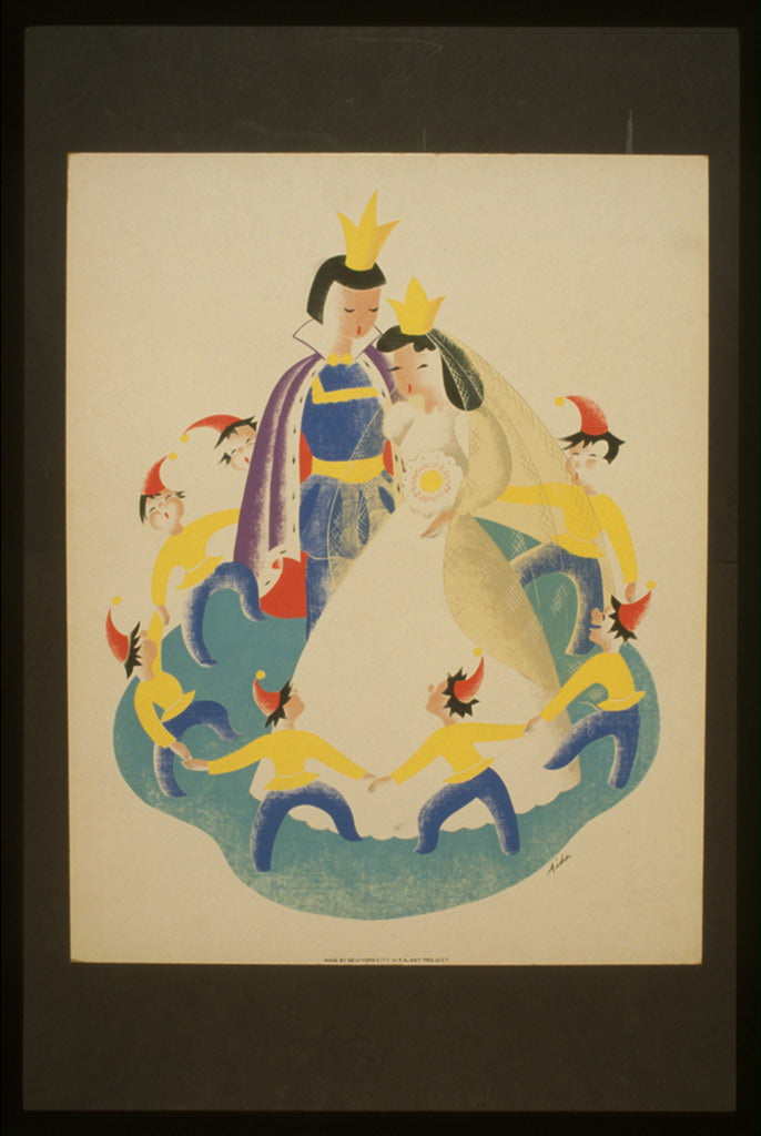 A picture of Snow White and the seven dwarfs