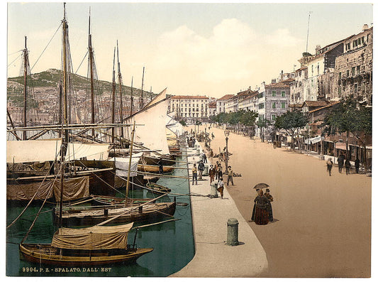 A picture of Spalato, from the east, Dalmatia, Austro-Hungary