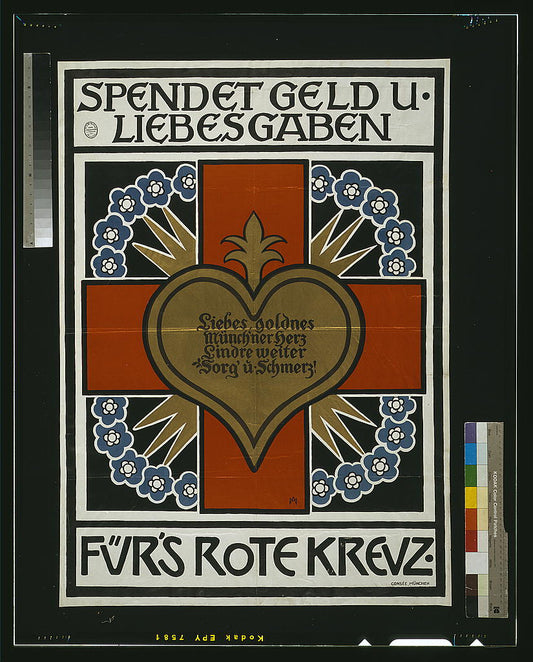 A picture of Spendet Geld u. Liebesgaben für's Rote Kreuz