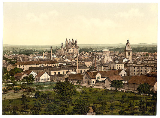 A picture of Speyer, general view, the Rhine, Germany