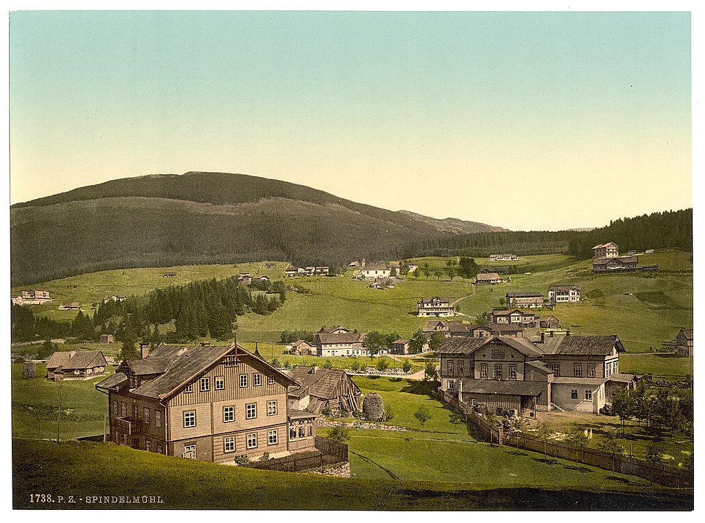 A picture of Spindelmuhl, Riesengebirge, Germany (i.e.,Špindlerův Mlýn, Czech Republic)