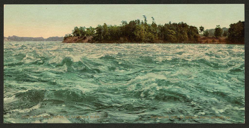 A picture of Split Rock Rapids, St. Lawrence River