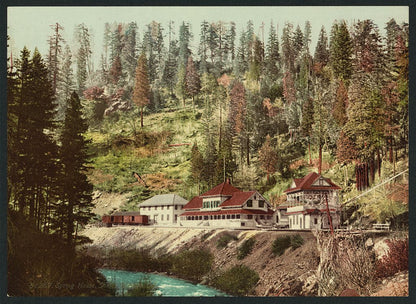 A picture of Spring House, Shasta Springs, Cal.