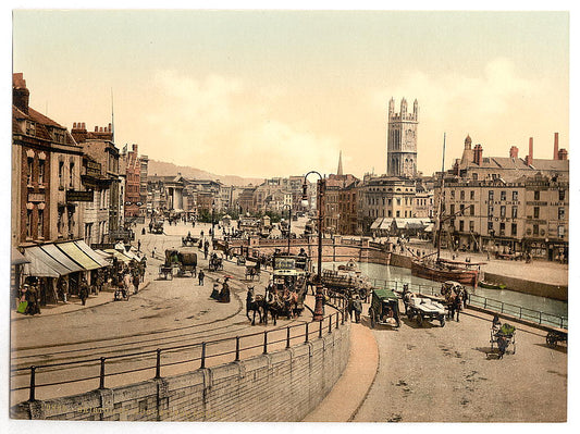 A picture of St. Augustine's Bridge, Bristol, England