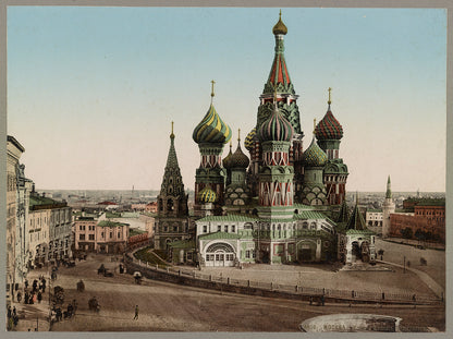 A picture of St. Basil Cathedral, Moscow, Russia