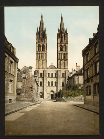 A picture of St. Etienne church, Caen, France