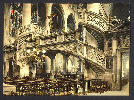 A picture of St. Etienne-du-Mont, church interior, Paris, France
