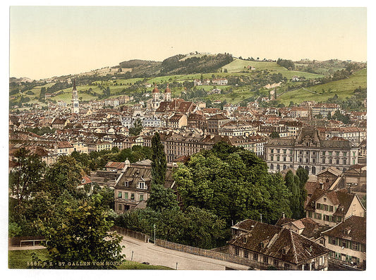 A picture of St. Gall, from Rosenberg, Switzerland