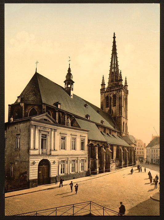 A picture of St. Gertrude Church, Louvain, Belgium