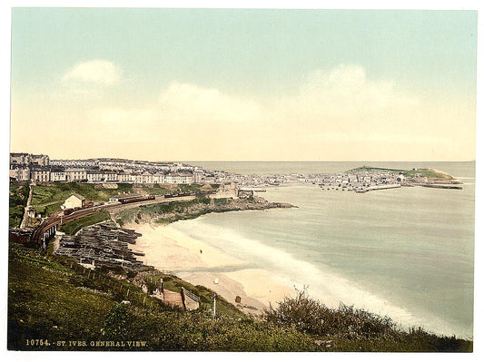 A picture of St. Ives, general view, Cornwall, England