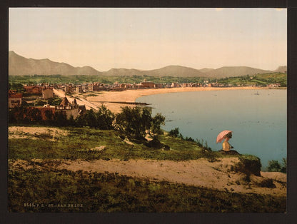 A picture of St. Jean de Luz, from Ste. Barbe, Pyrenees, France