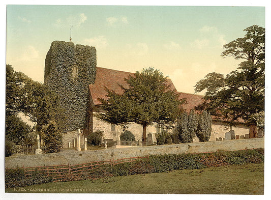 A picture of St. Martin's Church, Canterbury, England