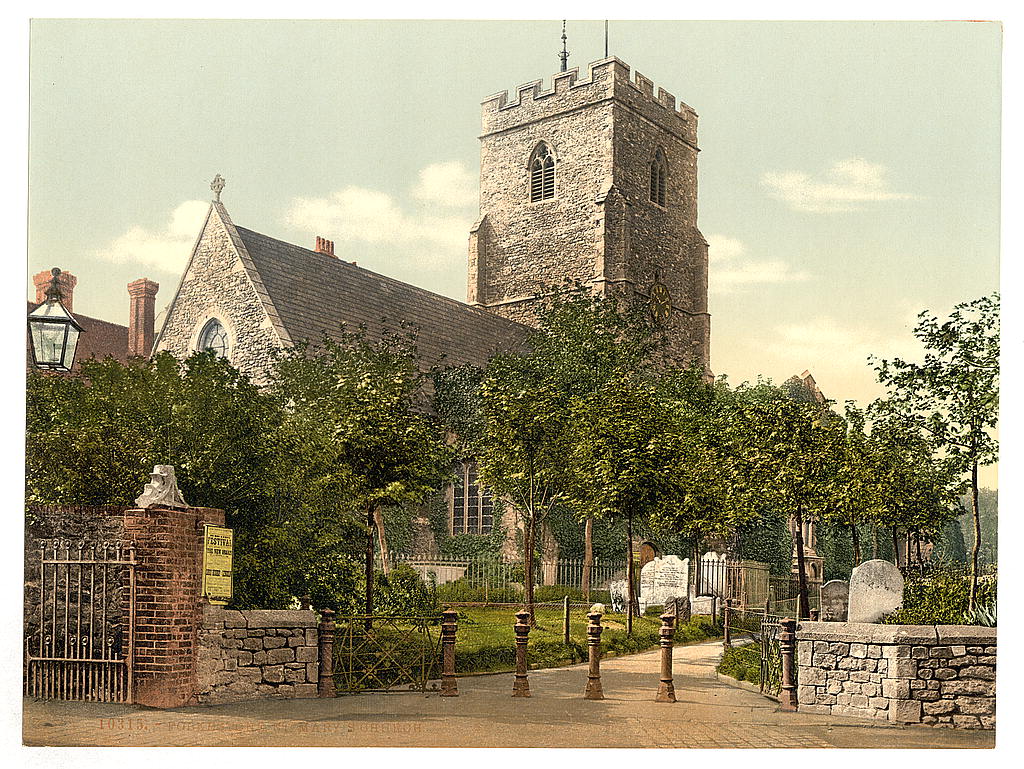 A picture of St. Mary's Church, Folkestone, England