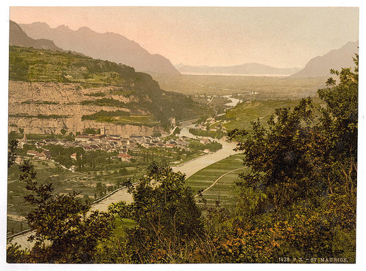 A picture of St. Maurice, general view, Valais, Alps of, Switzerland