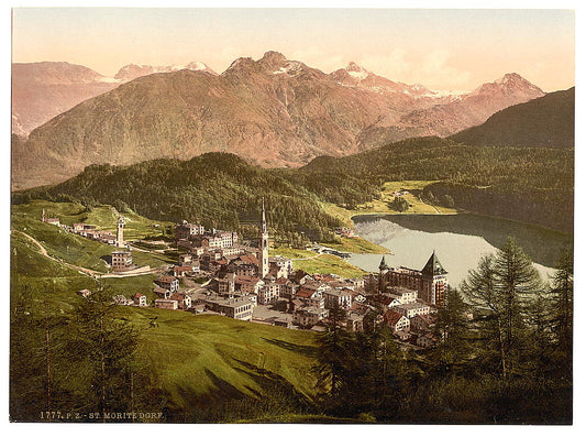 A picture of St. Moritz, general view, Grisons, Switzerland