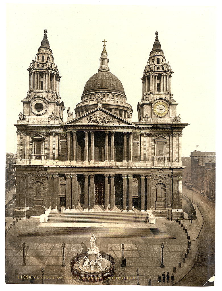 A picture of St. Paul's Cathedral, West Front, London, England