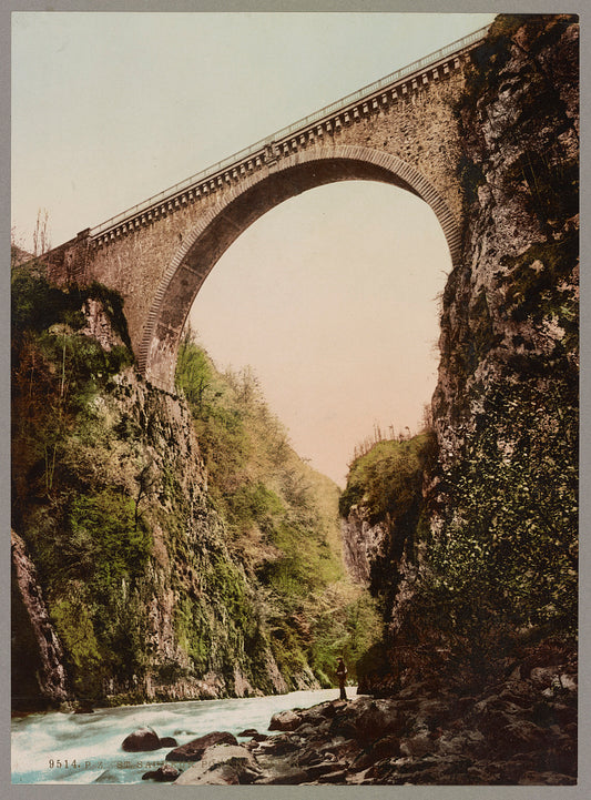 A picture of St. Sauveur. Pont Napoleon