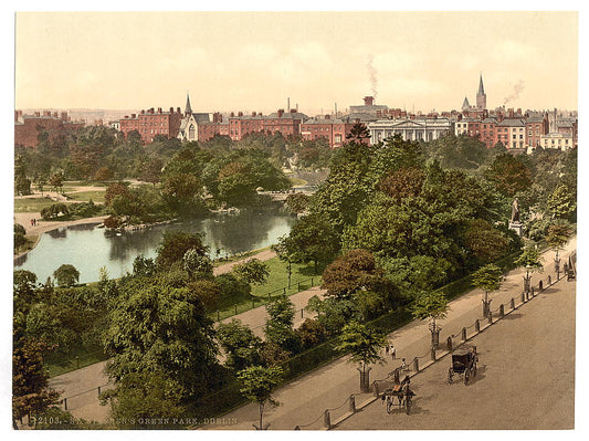 A picture of St. Stephen's Green Park, Dublin. County Dublin, Ireland