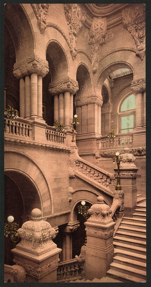 A picture of Staircase to the Capitol, Albany, N.Y.