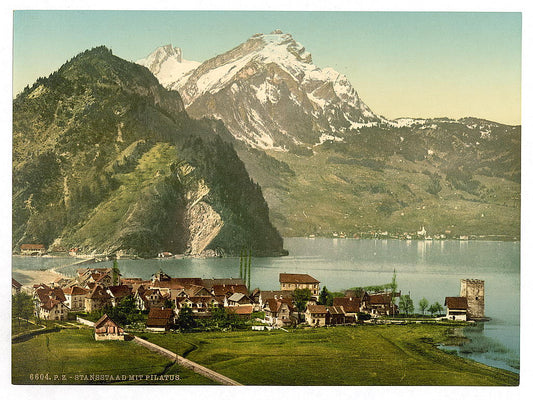 A picture of Stanstaad and Pilatus, Lake Lucerne, Switzerland