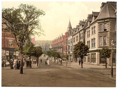 A picture of Station Road, Colwyn Bay, Wales