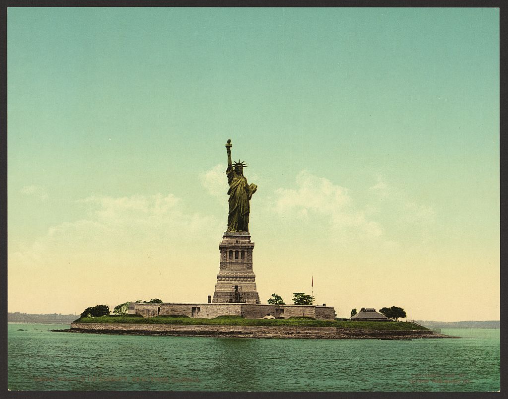 A picture of Statue of Liberty, New York Harbor