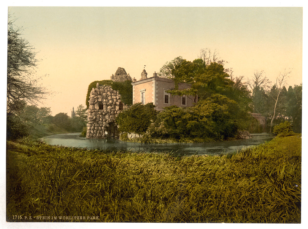 A picture of Stein, park of Worlitz, Anhalt, Germany