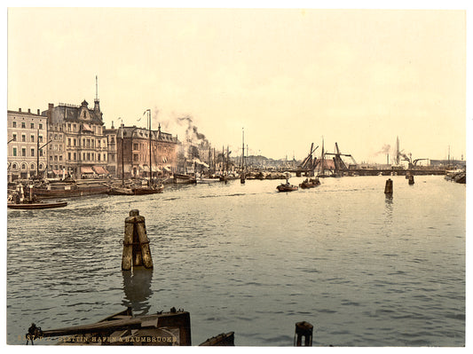 A picture of Stettin Harbor, Pomerania, Germany (i.e., Szczecin, Poland)
