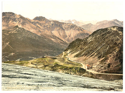 A picture of Stilferjoch (i.e., Stilfer Joch), Ferdinandshoshe and mountains of Silvretta, Tyrol, Austro-Hungary