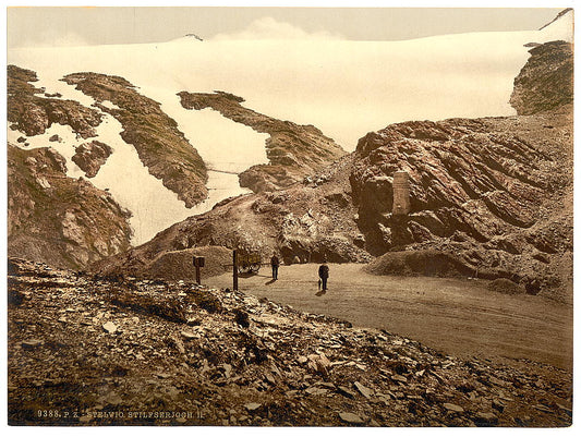 A picture of Stilferjoch (i.e., Stilfer Joch), Stelvio, II., Tyrol, Austro-Hungary 