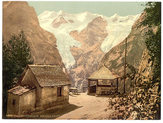 A picture of Stilferjoch (i.e., Stilfer Joch), Weisser Knott, Tyrol, Austro-Hungary