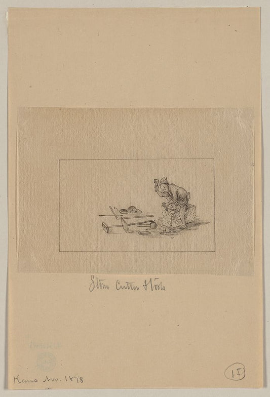 A picture of Stone cutter and tools