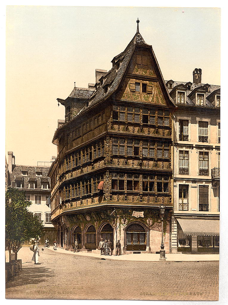 A picture of Strasbourg. Vieille maison Strassburg. Altes Haus.