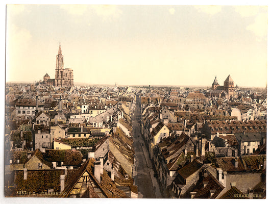 A picture of Strassburg, general view,  Alsace Lorraine, Germany