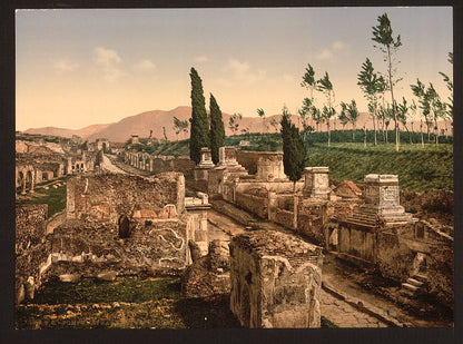 A picture of Street of the Tombs, Pompeii, Italy