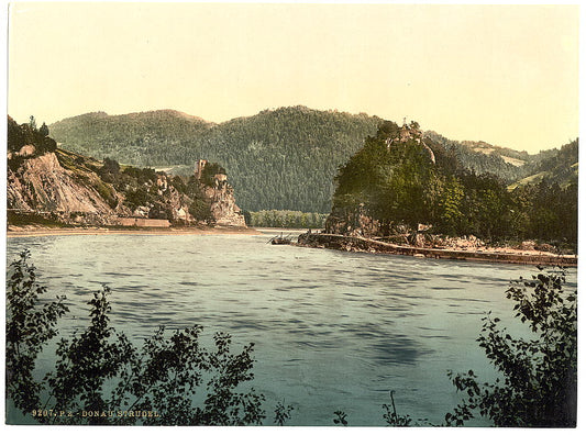 A picture of Strudel (i.e., rapids), Upper Austria, Austro-Hungary