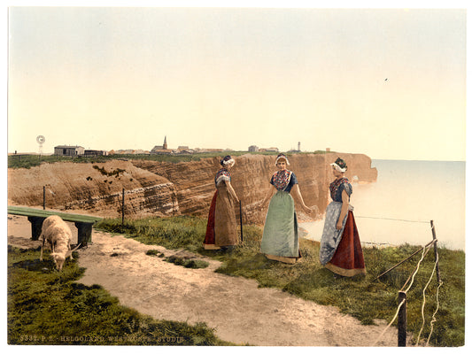 A picture of Study of the west side, Helgoland, Germany