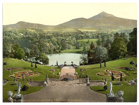 A picture of Sugar Loaf Mountain, from Powerscourt. County Wicklow, Ireland