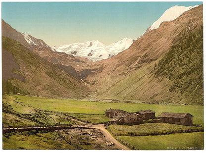 A picture of Sulden and glaciers, Tyrol, Austro-Hungary